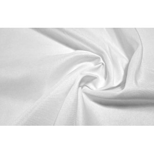 10cm Tischdeckenstoff knitterarm / Polyester-Dekostoff,  Köperbindung, WEISS   (Grundpreis €8,00/m)